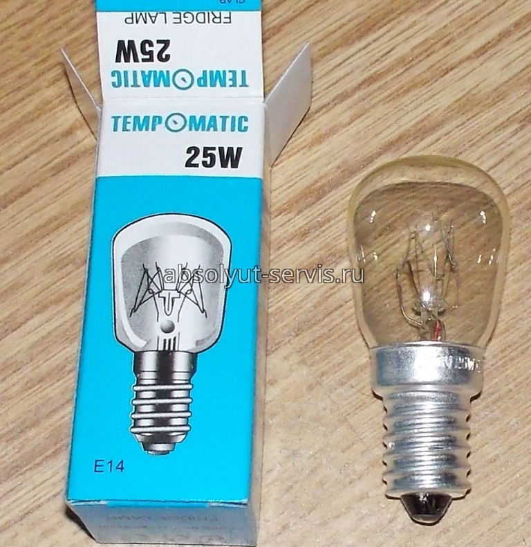 Лампочка 25w E14 (для холодильника)