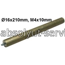 Анод магниевый M4x10mm, L 210mm, D 16